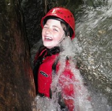 School Group gorge scrambling